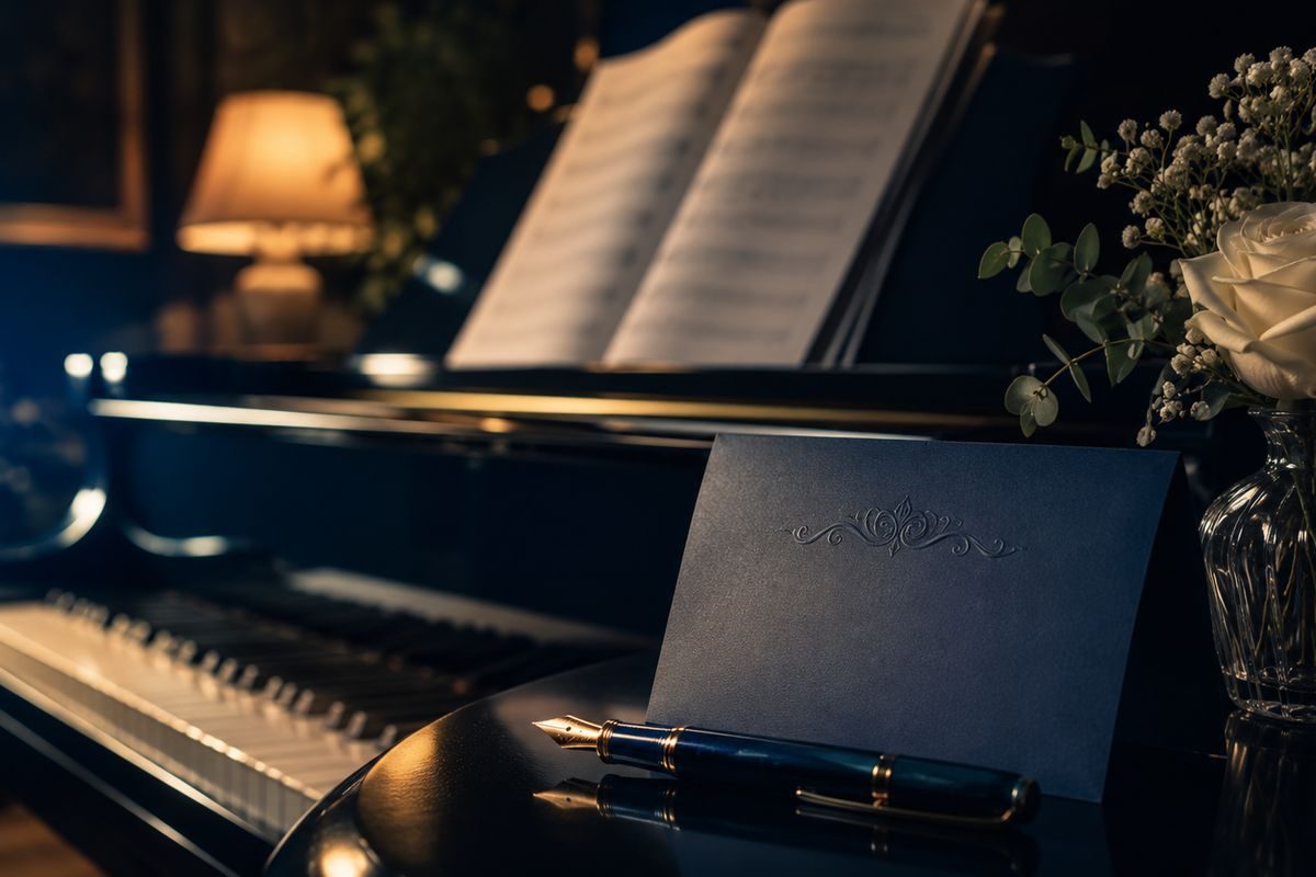 Piano setting representing experiences shared by Concert Piano Studio students and families